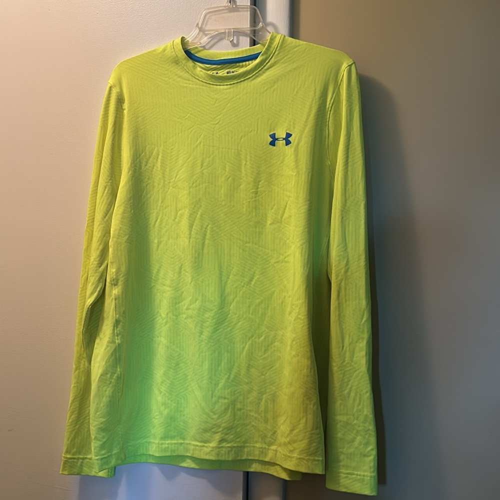 Under Armour Green and Blue Long Sleeve Tees
